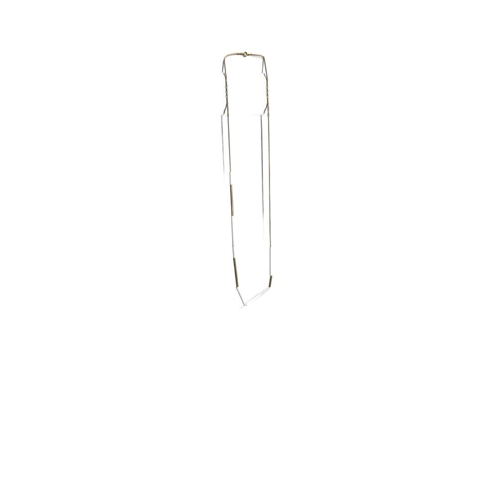 NEW SIBILIA women's tubes necklace in white